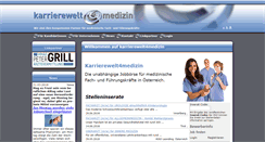 Desktop Screenshot of karrierewelt4medizin.at