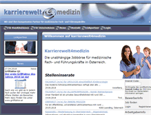Tablet Screenshot of karrierewelt4medizin.at